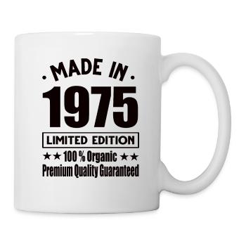 Made in 1975 Vintage Retro Limited Edition - Tasse - Weiß - Rechts