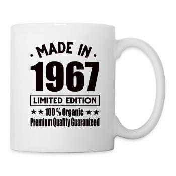 Fabriqué en 1967 Vintage Retro Limited Edition - Mug blanc - blanc - Droite