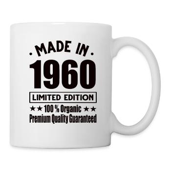 Made in 1960 Vintage Retro Limited Edition - Tasse - Weiß - Rechts