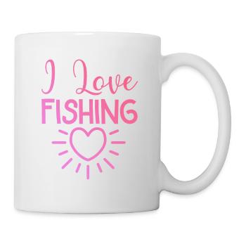 I love fishing - Mug - white - Right