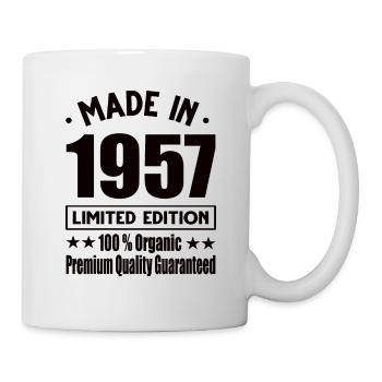 Fabriqué en 1957 Vintage Retro Limited Edition - Mug blanc - blanc - Droite