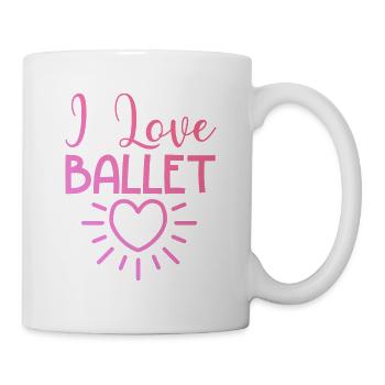I love ballet - Mug - white - Right