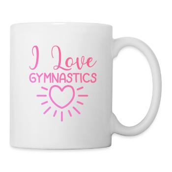 Ich liebe Gymnastik - Tasse - Weiß - Rechts