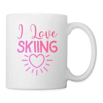 I love skiing - Mug - white - Right