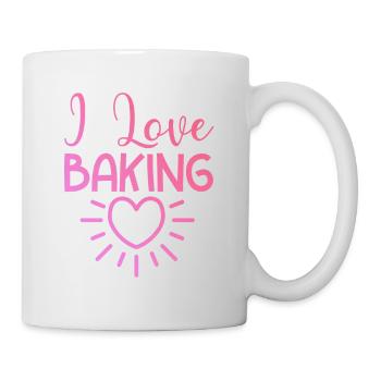 I love baking - Mug - white - Right