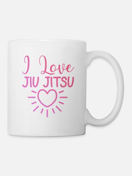 Ich liebe Jiu Jitsu - Tasse - Weiß