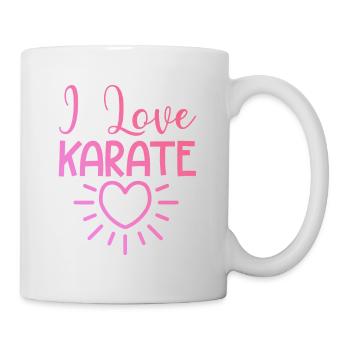 Ich liebe Karate - Tasse - Weiß - Rechts