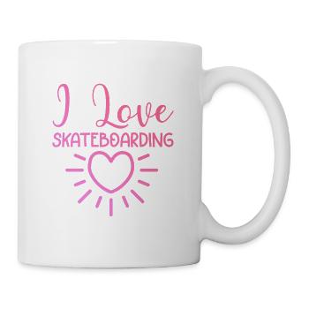 Ich Liebe Skateboard - Tasse - Weiß - Rechts