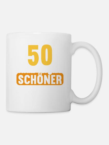 50 Jahre wieder ein Jahr schöner 50 Geburtstag - Tasse - Weiß