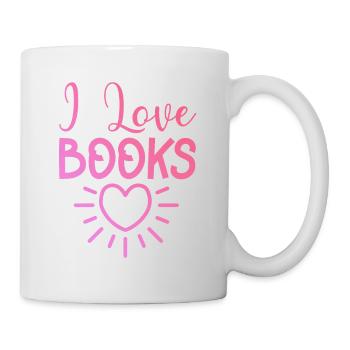 J’adore les livres - Mug blanc - blanc - Droite