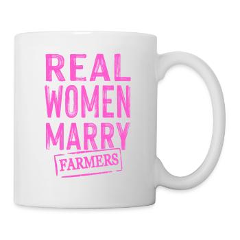 frauen heiraten bauern - Tasse - Weiß - Rechts