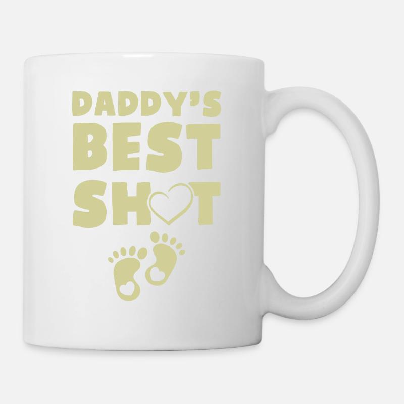daddy baby - Tasse - Weiß