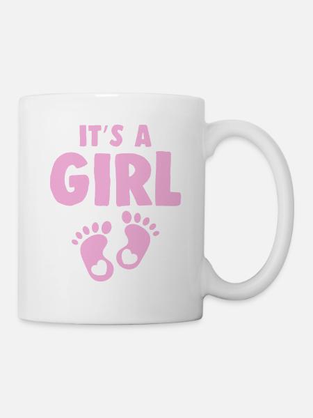 baby girl girl - Mug - white