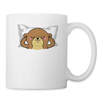 Offizielles Gammeltag Shirt Otter Baby Faulenzer - Tasse - Weiß - Rechts