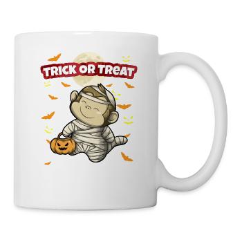Trick Or Treat Scary Creepy Halloween Monster - Mug - white - Right