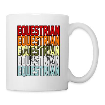 Cavalier-drôle d’équitation-fille-cadeau - Mug blanc - blanc - Droite
