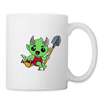 Kleingarten anfänger Ich bin hier der - Tasse - Weiß - Rechts