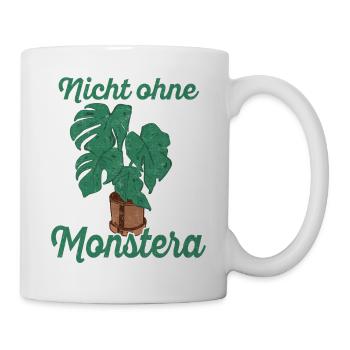 Kleingarten anfänger Nicht ohne meine Monstera - Tasse - Weiß - Rechts