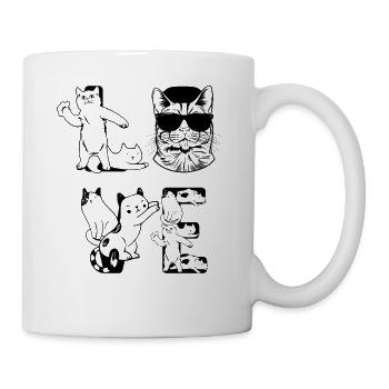 Cat LOVE Cats I Cute Cat Lover - Mug - white - Right