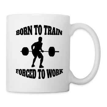 Strength Training Fitness Muscle Bodybuilder Athletes - Mug - white - Right