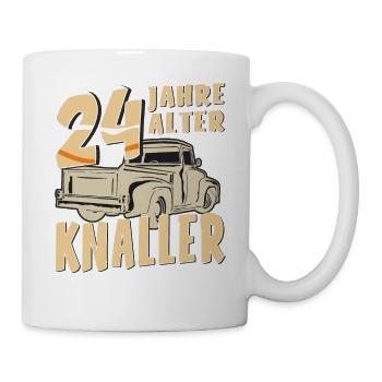 24 JAHRE ALTER KNALLER - Tasse - Weiß - Rechts