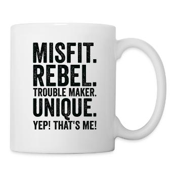 Positivität Außenseiter Dichter Poesie - Tasse - Weiß - Rechts