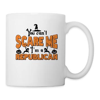 Halloween Abstimmung Republikaner Unterstützer - Tasse - Weiß - Rechts