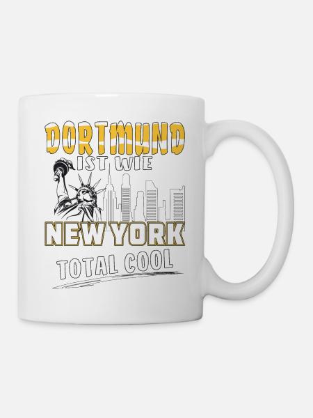 DORTMUND IST WIE NEW YORK - Tasse - Weiß