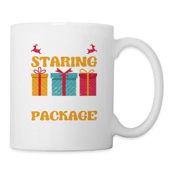 Stop Staring At My Package Merry Christmas - Mug - white - Right