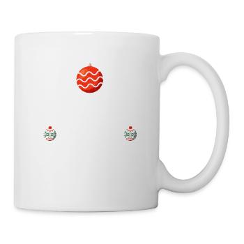 Ich liebe Weihnachtskugeln Lustige Weihnachten - Tasse - Weiß - Rechts