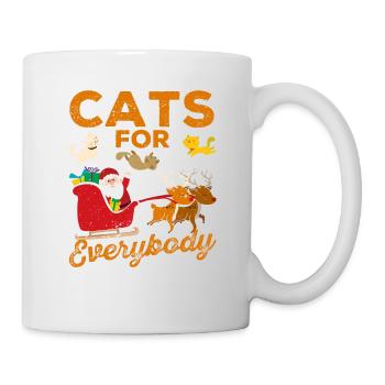 Merry Christmas Cat Santa Claus Kitten - Mug - white - Right