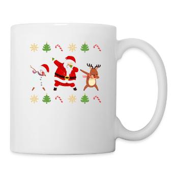 Dabbing Santa Claus Friends Xmas Pyjamas Dab - Mug - white - Right
