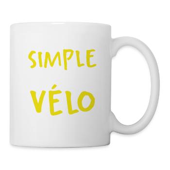 J'aime Le Vélo Et L'apéro - Mug blanc - blanc - Droite