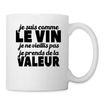 Je Suis Comme Le Vin - Mug blanc - blanc - Droite