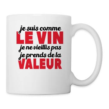 Je Suis Comme Le Vin - Mug blanc - blanc - Droite