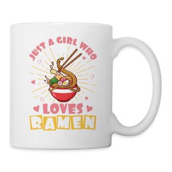 Just a girl who loves Ramen! Japan Comic Anime - Mug - white - Right