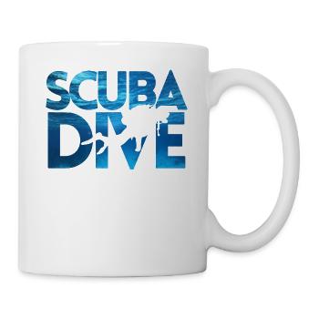 Apnea Diver Freediver Scuba Diver - Mug - white - Right