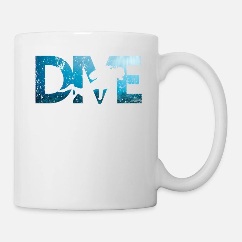 Apnea Diver Apnéiste Scuba Diver - Mug blanc - blanc