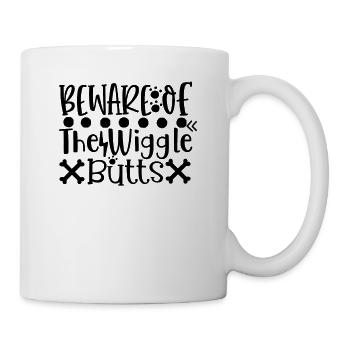 Beware of the dog, do not trust the cat - Mug - white - Right