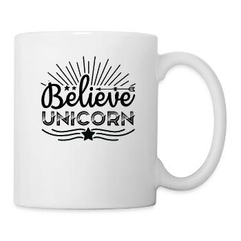 Croyance en la licorne Licorne - Mug blanc - blanc - Droite