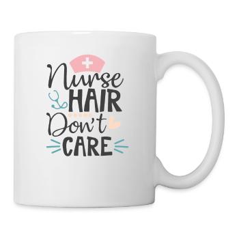 Nurse hair don't care - Mug - white - Right