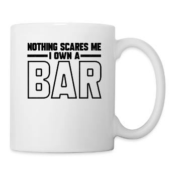 Nothing Scares Me I Own A Bar Funny Bar Owner - Mug - white - Right