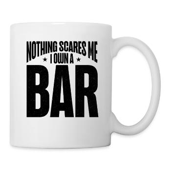 Nothing Scares Me I Own A Bar Funny Bar Owner - Mug - white - Right