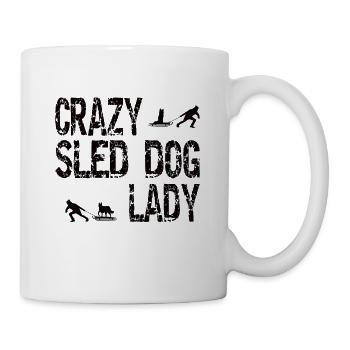 Crazy Sled Dog Lady Sled Dogs Love - Mug - white - Right