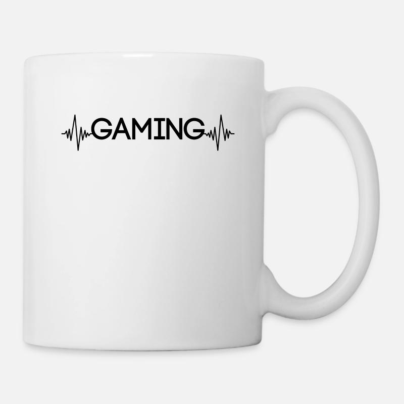 gaming heartbeat - Mug - white