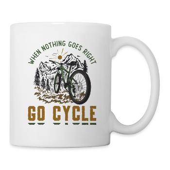 I FREAKIN LOVE Mountain Bike MTB - Mug - white - Right
