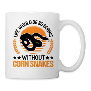Corn Snake Cadeau Corn Snake - Mug blanc - blanc - Droite