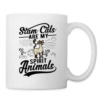 Siam Cats are my spirit animals Siamese cat - Mug - white - Right