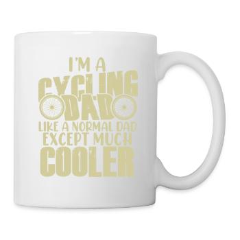biker dad papa - Tasse - Weiß - Rechts