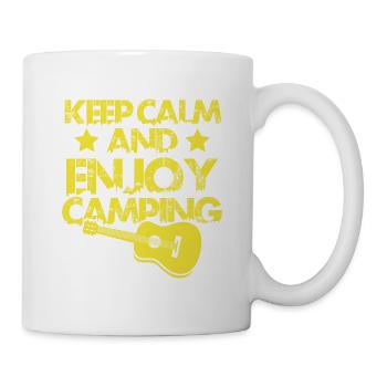 keep calm camping - Mug - white - Right